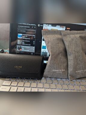 Two Kenneth Cole Sunglasses & Celine Case